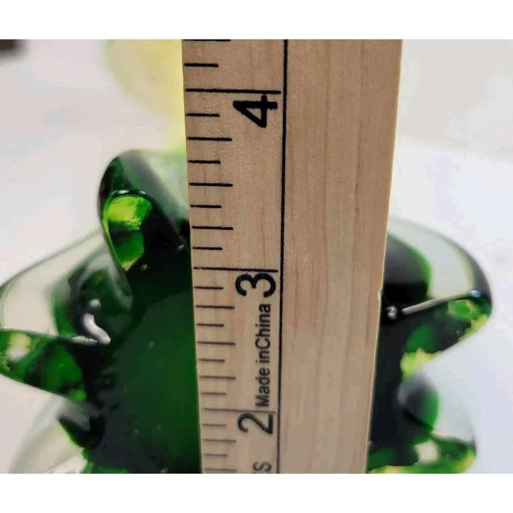 Vintage Pier 1 Jack-in-the-Pulpit Calla Lily Vase Hand Blown Art Glass MCM